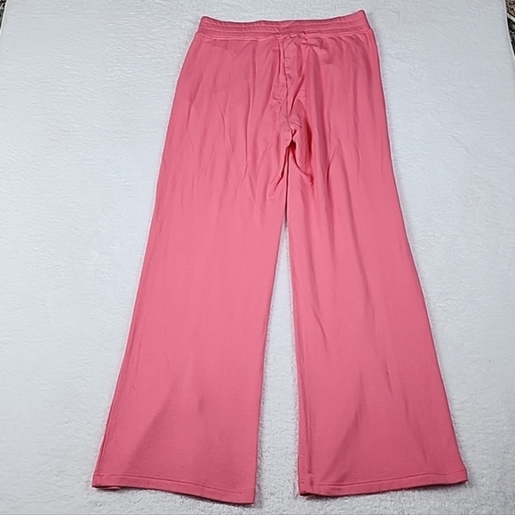 Talulah Super Soft Pink Split Hem Wide Leg Sweatpants With Pockets - Picture 10 of 14